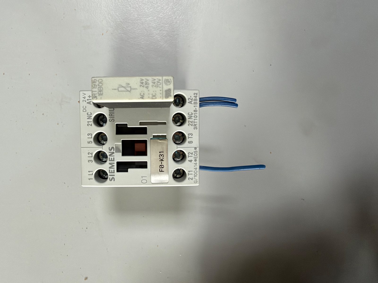 Leistungsschütz SIRIUS 3RT1016, 4 kW, Spule 24 V DC, mit Varistor