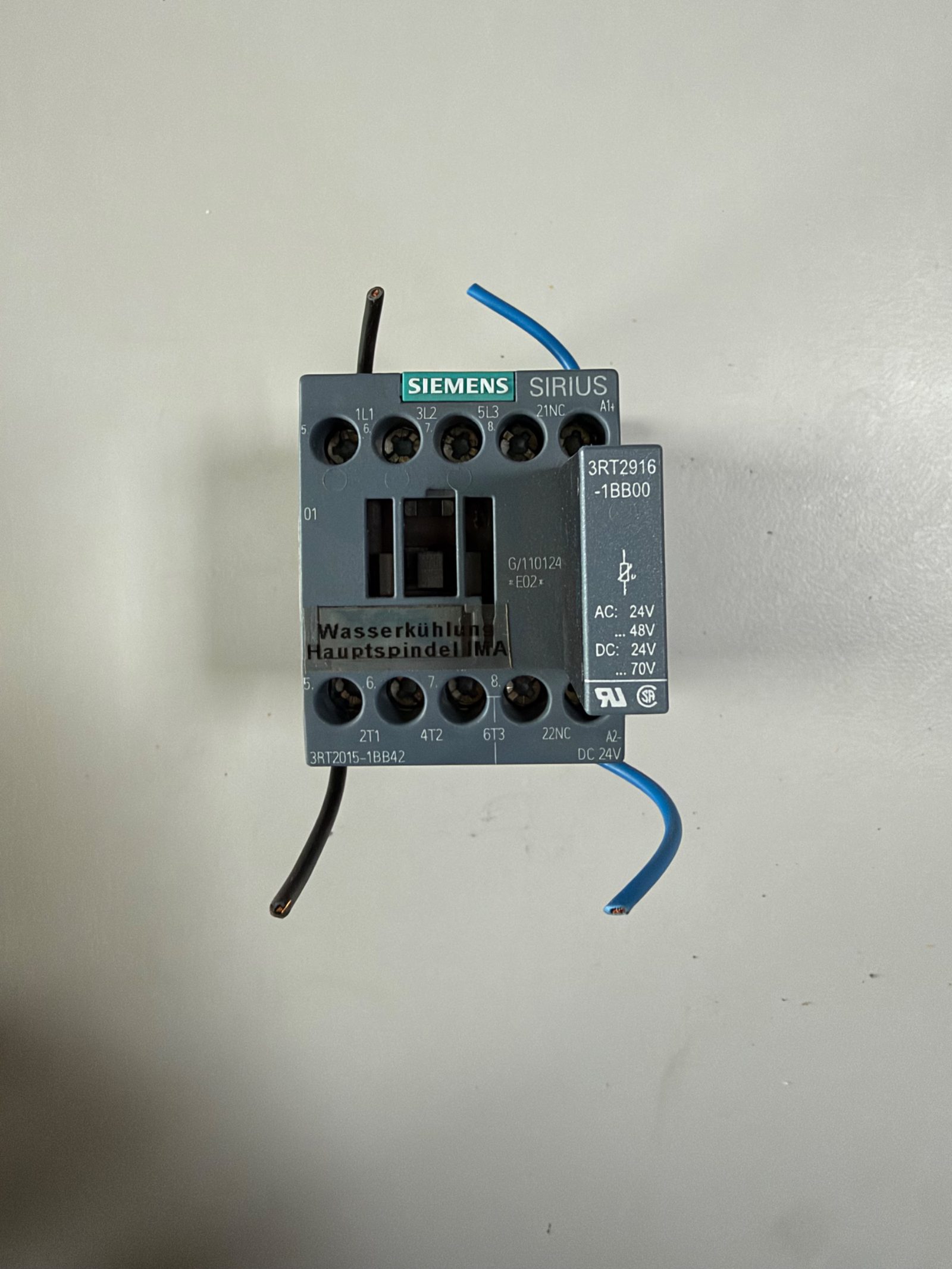 Leistungsschütz SIRIUS 3RT2015, 3 kW, Spule 24 V DC, mit Varistor