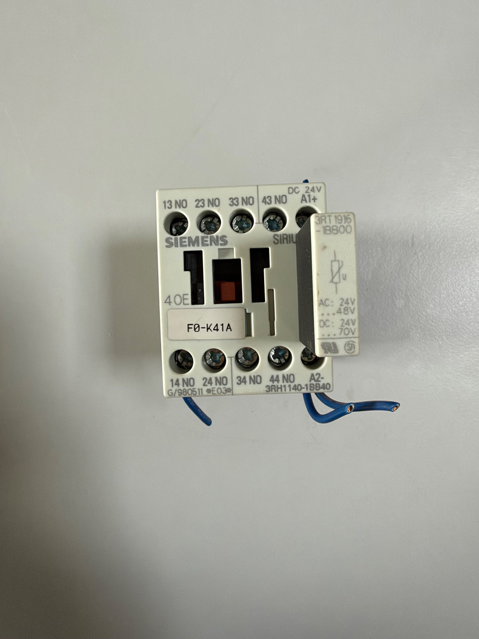 Hilfsschütz SIRIUS 3RH1140-1BB40, 4 S, 24 V DC, mit Überspannungsbegrenzer